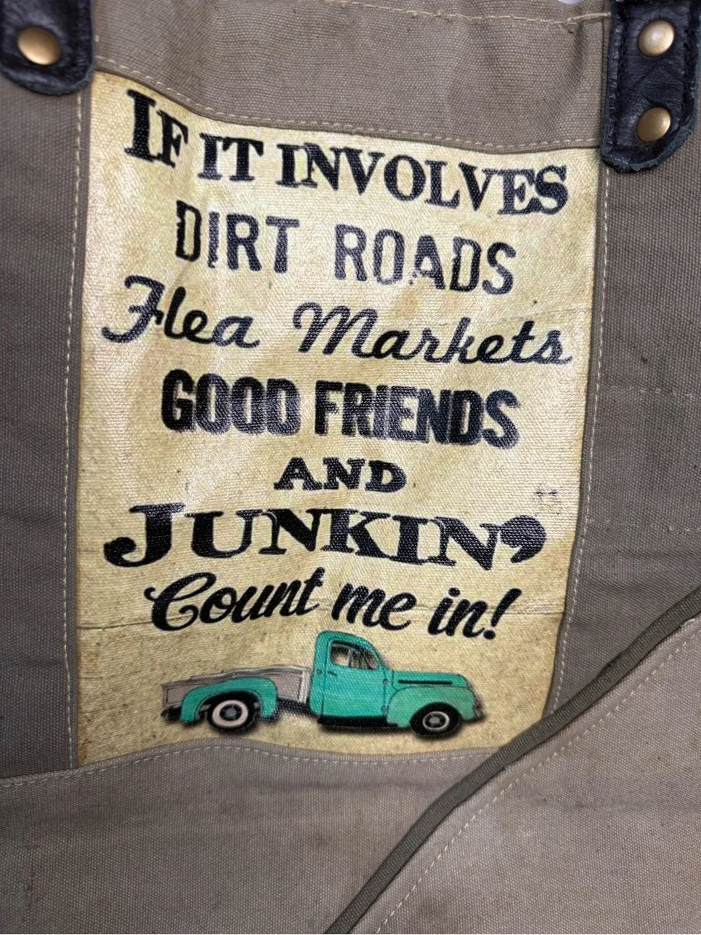 Canvas Hobo Tote in Olive with Black Handles and Green Accent Patch